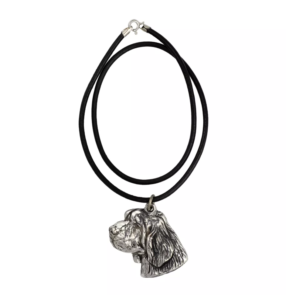 Clumber Spaniel I - Necklace with dog, silver-plated pendant for dog fan, unique jewelry by Art-Dog brand
