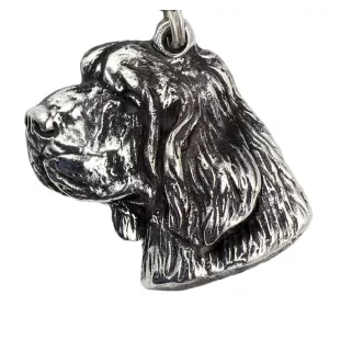 Clumber Spaniel I - collier avec un chien, pendentif en plaqué argent pour les fans de chiens, bijoux uniques de la marque Art-Dog