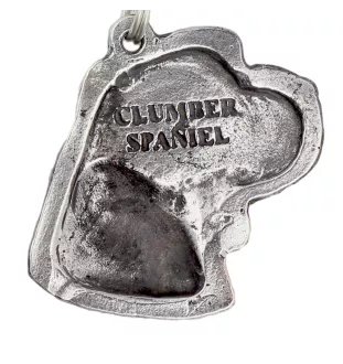 Clumber Spaniel I - Necklace with dog, silver-plated pendant for dog fan, unique jewelry by Art-Dog brand