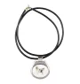 Chinese Crested Dog, Puff - necklace with a geometric design and the inscription "Art-Dog"