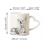 Chinesischer Schopfhund - Tasse mit Hund, entzückende Tasse mit herzförmigem Henkel, universelles Geschenk der Marke Art-Dog