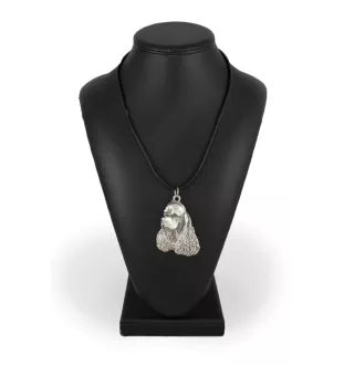 Clumber Spaniel - Collier de chien dans une boîte cadeau, médaillon argenté pour fan de chien, pendentif remarquable de la marque Art-Dog