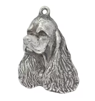 Clumber Spaniel - Dog necklace in gift box, silver-plated locket for dog fan, striking pendant by Art-Dog brand