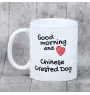 Chinese Crested Dog, Puff - cup with a dog, cup with a photo, personalized gift from the Art-Dog brand