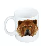 Chow Chow, Chowchow - tasse avec une photo et un motif de chien géométrique Art-Dog