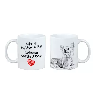 Chien chinois à crête, chien nu chinois - tasse avec chien, tasse avec photo, cadeau personnalisé de la marque Art-Dog