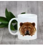 Chow Chow, Chowchow - tasse avec une photo et un motif de chien géométrique Art-Dog