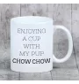 Chow Chow - Becher mit einem Bild und dem Schriftzug geometrischer Hund Art-Dog