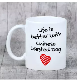 Grzywacz Chiński kubek z psem life is better Art-Dog