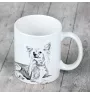 Chinese Crested Dog, Puff - cup with a dog, cup with a photo, personalized gift from the Art-Dog brand