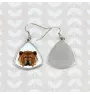 Chow Chow - earrings with a picture and the inscription geometric dog Art-Dog