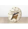 Clumber Spaniel - Uhr mit Hund, Holzuhr mit Gravur, personalisierte Uhr von Art-Dog