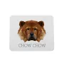 Chow Chow, Chowchow - tapis de souris géométrique avec photo et inscription Art-Dog