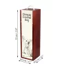 Chien chinois à crête, chien nu chinois - boîte à vin avec chien, boîte à alcool avec graphisme, boîte cadeau personnalisée de la marque Art-Dog