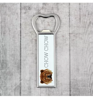 Chow Chow, Chowchow - ouvre-bouteille avec une image et une inscription pour la bière Art-Dog