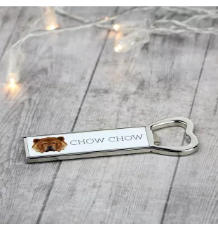 Chow Chow, Chowchow - ouvre-bouteille avec une image et une inscription pour la bière Art-Dog