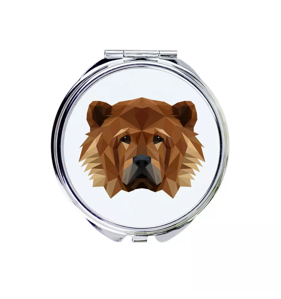 Chow Chow - mirror with a geometric design and the brand name Art-Dog