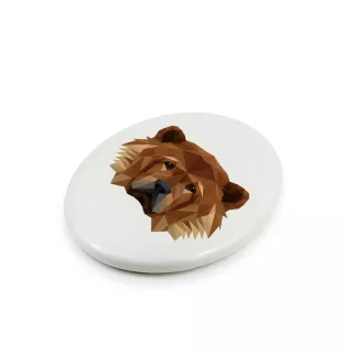 Chow Chow, Chowchow - une plaque avec une photo et un motif géométrique de la marque Art-Dog