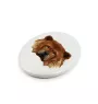 Chow Chow - a plate with a geometric design and the brand name Art-Dog