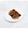 Chow Chow - a plate with a geometric design and the brand name Art-Dog