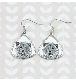 Chow Chow - Hund Ohrringe, hängende Ohrringe mit Bild, personalisierter Schmuck mit dem Aufdruck der Marke Art-Dog