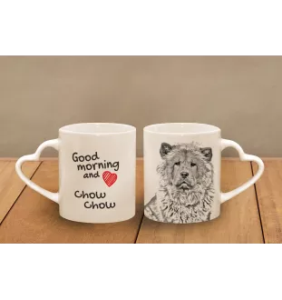 Chow Chow, Chowchow - tasse avec chien, une tasse adorable avec une anse en forme de cœur, un cadeau universel de la marque Art-Dog
