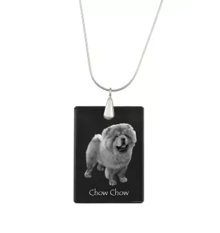 Chow Chow, Chowchow - Pendentif en cristal avec chien, collier en argent avec photo, pendentif personnalisé par la marque Art-Dog
