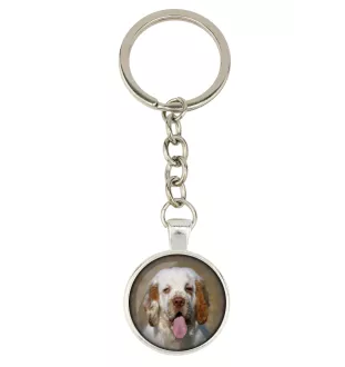 Clumber Spaniel - keychain with your photo, key decoration, bag pendant from Art-Dog brand
