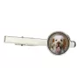 Clumber Spaniel - Krawattennadel in der Box, stilvolle Krawatte, personalisierter Schmuck der Marke Art-Dog