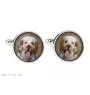 Clumber Spaniel - cufflinks in a box, handmade jewelry, product of the Art-Dog brand