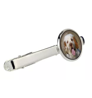 Clumber Spaniel - Boutons de manchette et cravate avec votre photo, accessoire de costume, bijoux pour hommes de la marque Art-Dog.