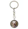 Clumber Spaniel - keychain in a box, own photo, keychain pendant from Art-Dog brand