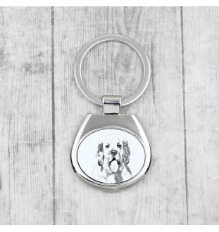 Clumber Spaniel - keychain with a dog, keychain with a print, personalized pendant from the Art-Dog brand