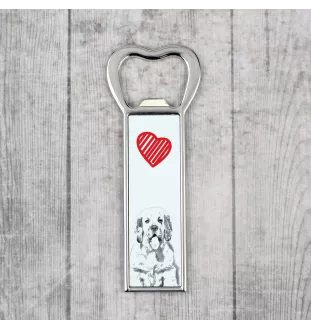 Clumber Spaniel otwieracz z psem Art-Dog