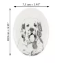 Clumber Spaniel płyta nagrobna ze zdjęciem psa Art-Dog