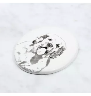 Clumber Spaniel płyta nagrobna ze zdjęciem psa Art-Dog