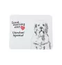 Clumber Spaniel - mouse pad with print, personalized dog-themed mouse pad, unique gadget for an office worker by Art-Dog brand