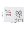 Clumber Spaniel - mouse pad with print, personalized dog-themed mouse pad, unique gadget for an office worker by Art-Dog brand