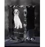 Clumber Spaniel - crystal with a picture of a dog, glass statuette with a picture, unique frame with a picture from Art-Dog brand