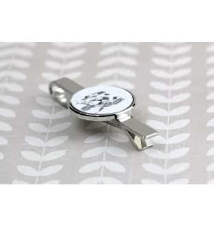 Clumber Spaniel - tie clip with a dog, personalized tie clip, a unique gift for a man from the Art-Dog brand