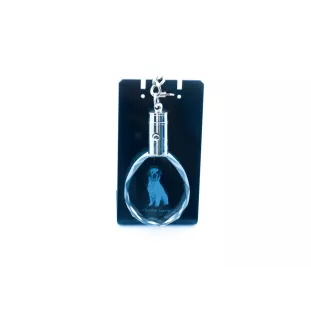 Clumber Spaniel brelok do kluczy owalny z koniem Art-Dog