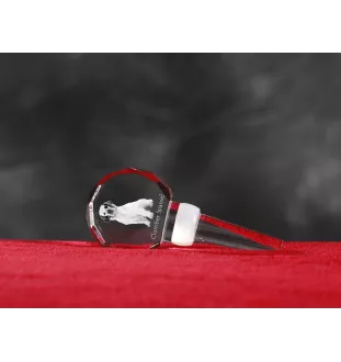 Clumber Spaniel - Bouchon de bouteille en cristal, bouchon de vin unique avec photo, cadeau personnalisé pour sommelier par la marque Art-Dog