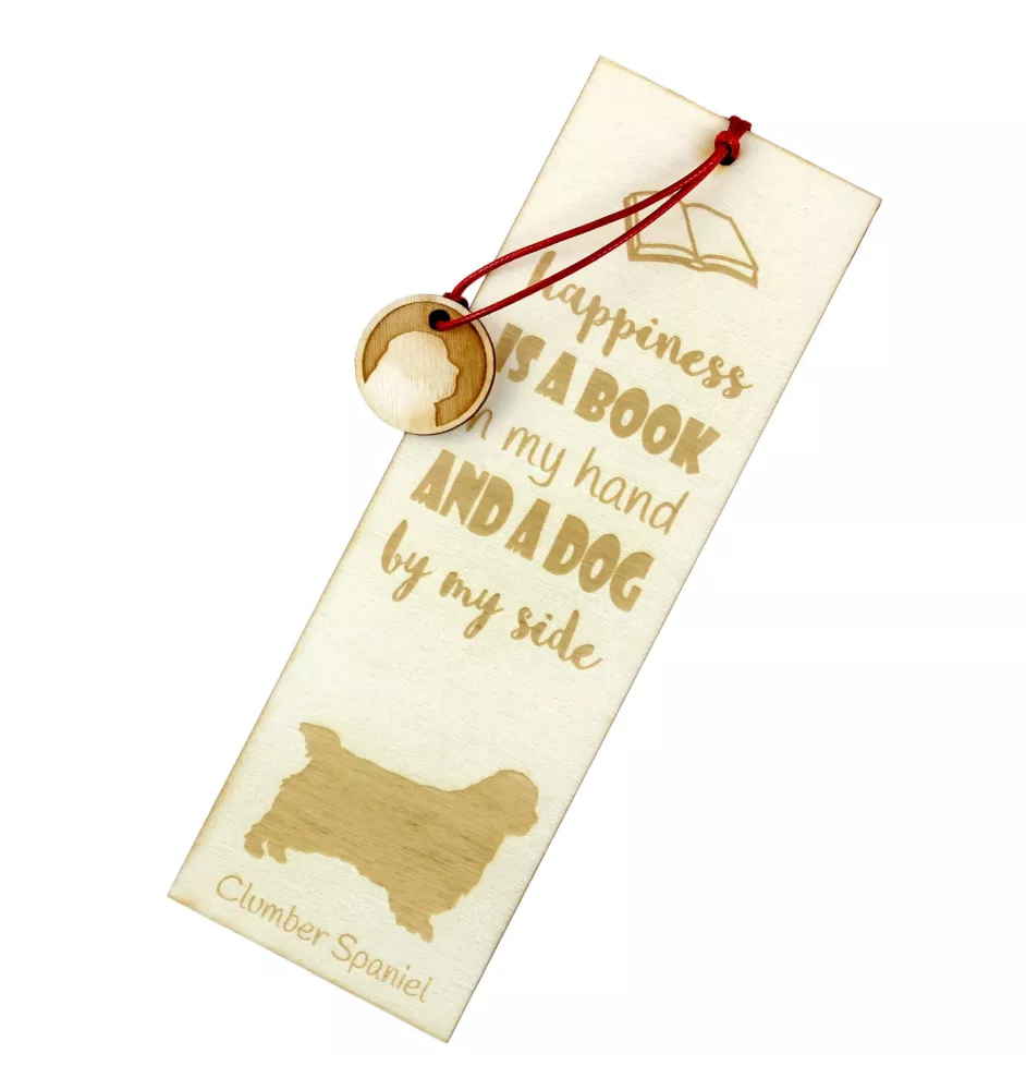 Clumber Spaniel - dog bookmark, personalized bookmark, dog gadget for Art-Dog brand readers