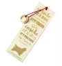 Clumber Spaniel - dog bookmark, personalized bookmark, gift for bookworm from Art-Dog brand