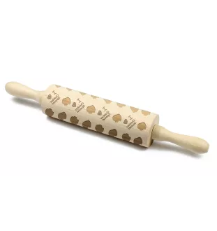 Clumber Spaniel - patterned rolling pin with a dog, rolling pin for dough and ceramics, a gift for a pastry chef from the Art-Dog brand