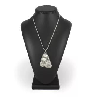 Clumber Spaniel - un collier avec un chien, un pendentif de chien sur une chaîne en argent, un bijou unique de la marque Art-Dog