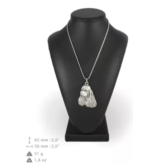 Clumber Spaniel - un collier avec un chien, un pendentif de chien sur une chaîne en argent, un bijou unique de la marque Art-Dog