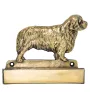 Clumber Spaniel - Haustürschild mit Hund, Messingschild mit Namen, personalisiertes Türschild mit Markennamen Art-Dog