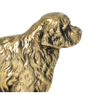 Clumber Spaniel - address plaque with a dog, brass nameplate, personalized door sign with the brand name Art-Dog