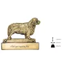 Clumber Spaniel - plaque d'adresse avec chien, plaque de nom en laiton, plaque de porte personnalisée avec le nom de la marque Art-Dog